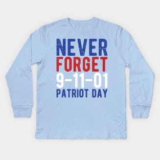 11 September Memorial ,Patriot Day 20th Anniversary Kids Long Sleeve T-Shirt